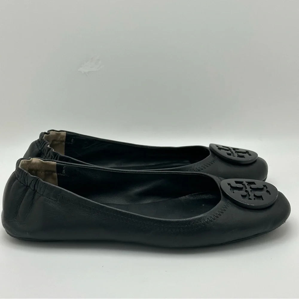 Tory Burch Women Shoes Mini Travel Ballet Flats 6.5 Blk 511558251 Preppy resort - Picture 10 of 14